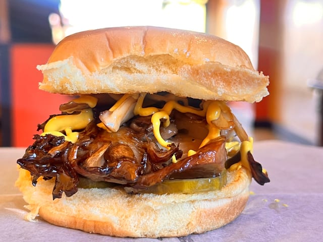 Smoked Mushroom Sandwich.