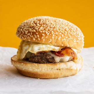 Single Bacon, Runny Egg, Cheese