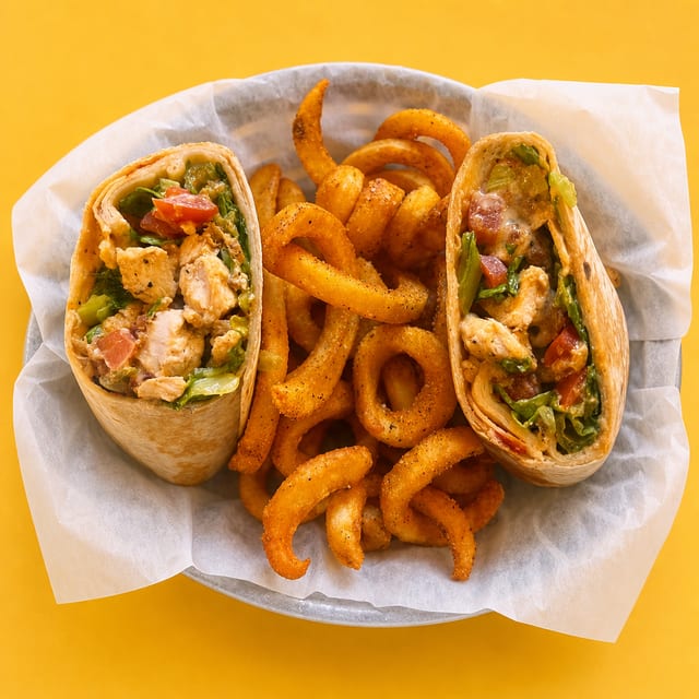 Buffalo Chicken Wrap Combo.