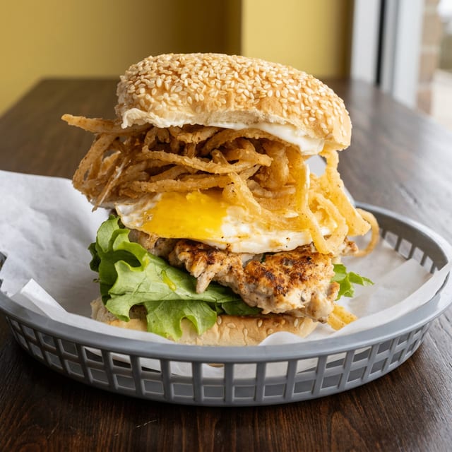 WhichCameFirst Chicken Burger.