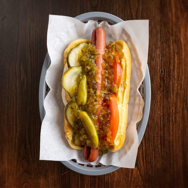 Chicago Style Hot Dog.