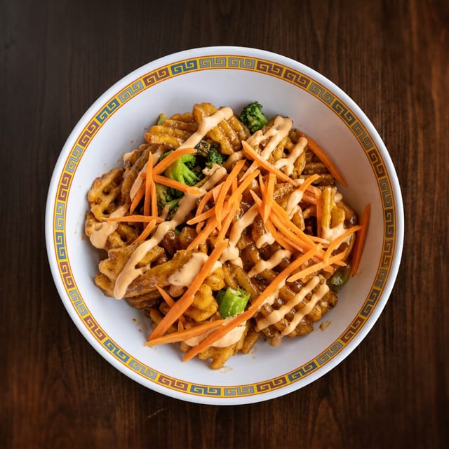 Regular Tso-ly Loaded Waffle Fry.